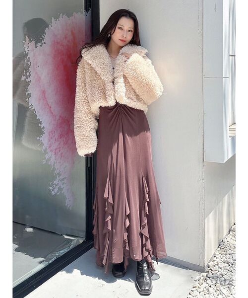 MERCURYDUO（マーキュリーデュオ） ワンピース チュールラッフルヘム