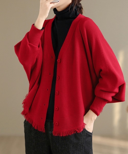 定価83,600円美品Drawer フリンジカーディガン カシミヤ94%シルク混 カーディガン フリンジ裾ニットカーディガン レディース : ZOZOTOWN