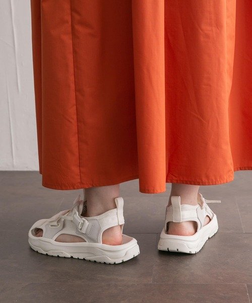 「CONVERSE」 フラットサンダル 25 ブラック レディース_画像6