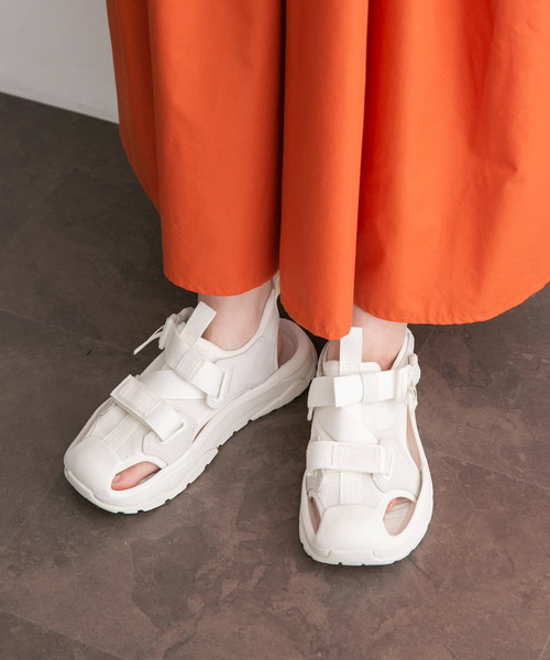 「CONVERSE」 フラットサンダル 25 ブラック レディース_画像7
