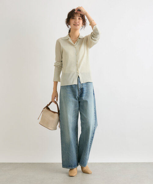 「RIVE DROITE」 ニットカーディガン FREE ホワイト系その他 レディース_画像2