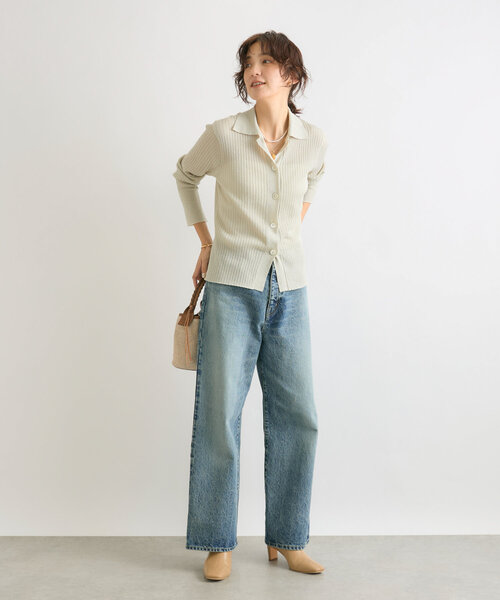 「RIVE DROITE」 ニットカーディガン FREE ホワイト系その他 レディース_画像3