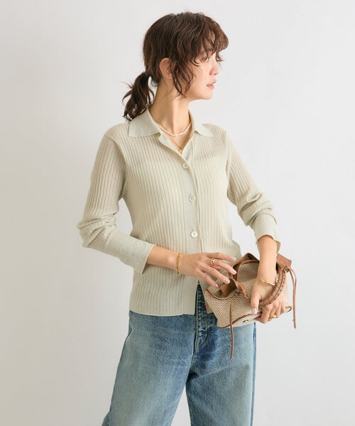 「RIVE DROITE」 ニットカーディガン FREE ホワイト系その他 レディース_画像6