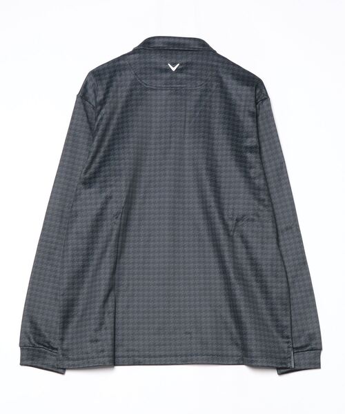 Callaway 千鳥プリント裏起毛 Callaway（キャロウェイ） シャツ 千鳥プリント裏起毛長袖シャツ