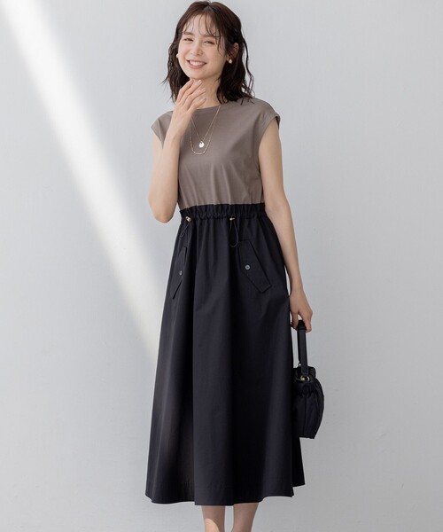 組曲（KUMIKYOKU） ノースリーブワンピース 5 ブラック レディース