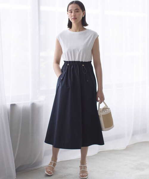 「組曲」 ノースリーブワンピース 5 ブラック レディース_画像2