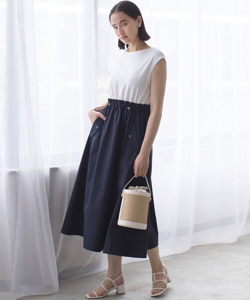 「組曲」 ノースリーブワンピース 5 ブラック レディース_画像3