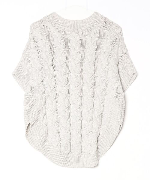 「The Virgnia」 半袖ニット - グレー レディース_画像2
