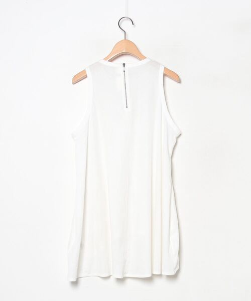 「sass＆bide」 レースノースリーブトップス S ホワイト レディース_画像2