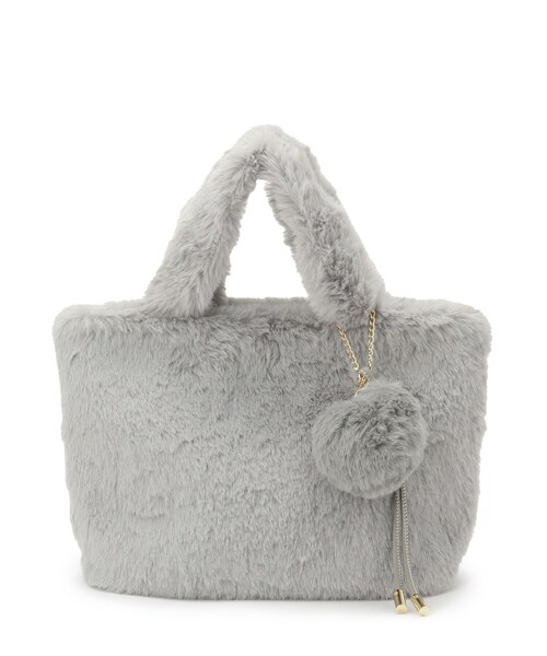 ITS'DEMO（イッツデモ） トートバッグ チャーム付きフェイクファー