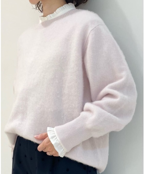 human woman（ヒューマンウーマン） ニット セーター ウールファー