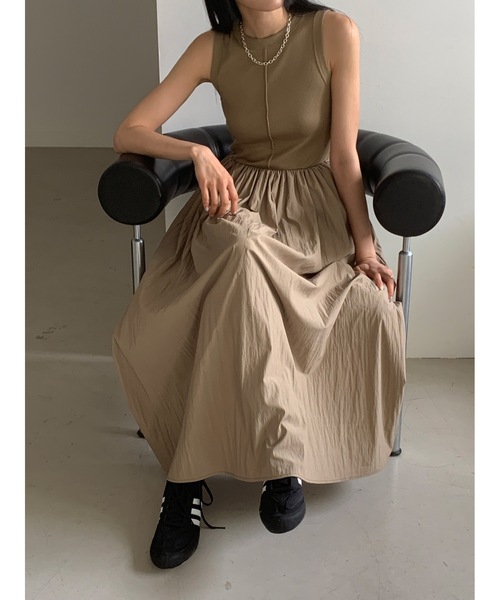 「Didot.showroom」 ドッキングワンピース FREE ブラック レディース_画像9