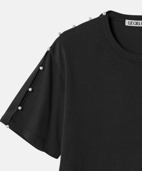 「LE CIEL BLEU」 半袖Tシャツ 36 オフホワイト レディース_画像4