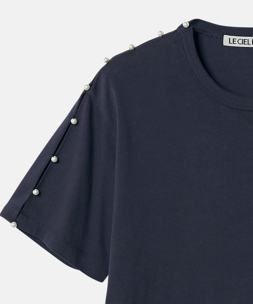 「LE CIEL BLEU」 半袖Tシャツ 36 オフホワイト レディース_画像8