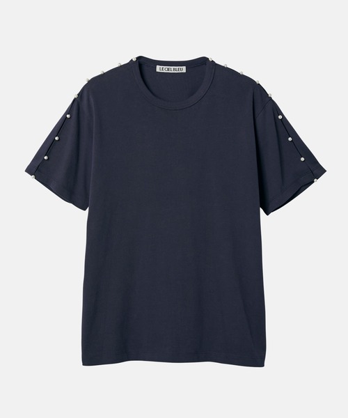 「LE CIEL BLEU」 半袖Tシャツ 36 オフホワイト レディース_画像9