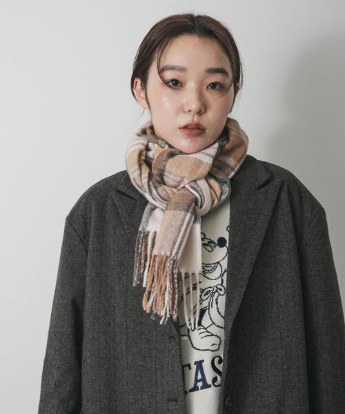 SENSE OF PLACE by URBAN RESEARCH マフラー ストール チェック