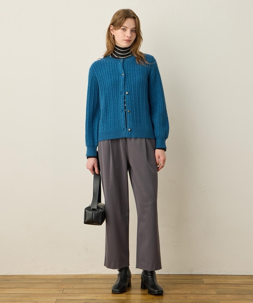 LE SOUK HOLIDAY（ルスークホリデー） カーディガン ケーブルニット