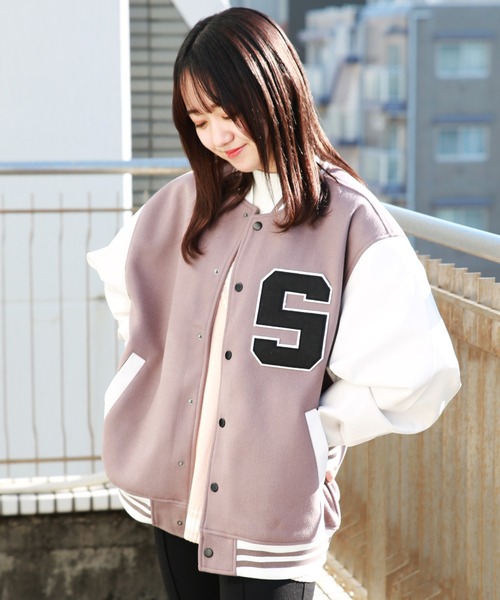 WESTSEA（ウエストシー） スタジャン M グレイッシュベージュ メンズ