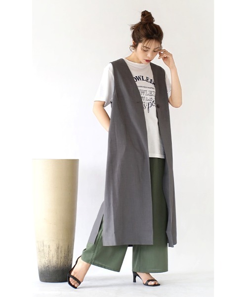 「e-zakkamania stores」 ベスト M グレー レディース_画像8