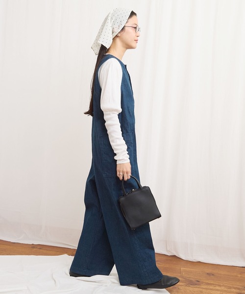 サロペット・オーバーオール・オールインワン fig london denim rompers fig London（フィグロンドン） オールインワン denim rompers