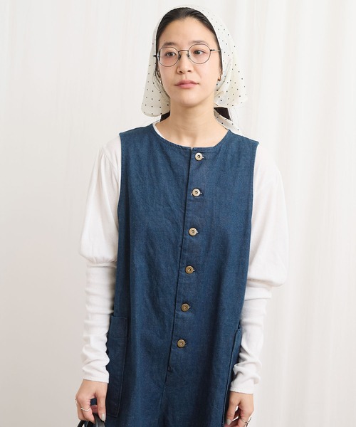 fig London（フィグロンドン） オールインワン denim rompers