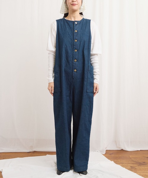 fig London（フィグロンドン） オールインワン denim rompers
