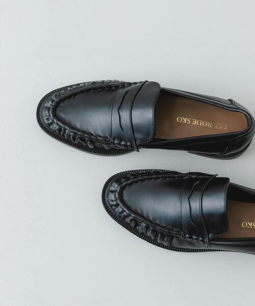 現行品　完売　RODESKO ロデスコ　ローファー　黒　38 ロデスコ RODE SKO プラットフォームローファー （BLACK