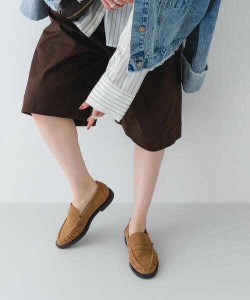 RODE SKO（ロデスコ） ローファー ギャザーローファー レディース