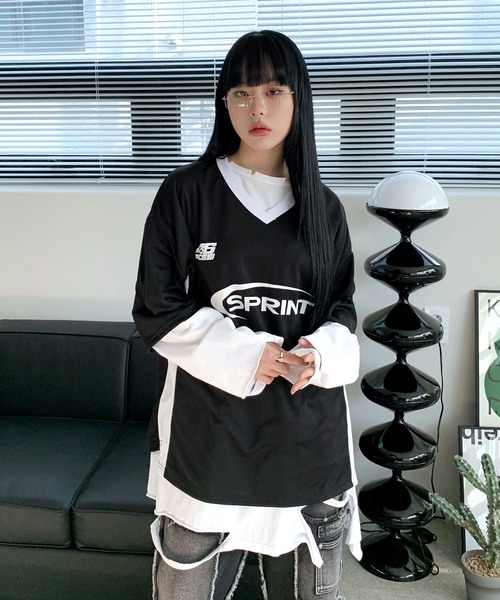 「FOLLOWIN」 半袖Tシャツ FREE アイボリー レディース_画像2