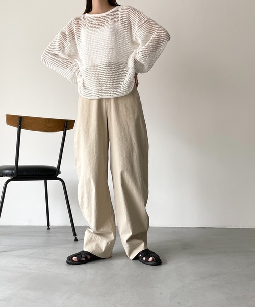 「CANAL JEAN」 「rcw」パンツ 38 ベージュ レディース_画像7