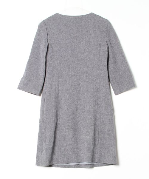 Rene（ルネ） 7分袖ワンピース 32 グレー レディース : ZOZOTOWN