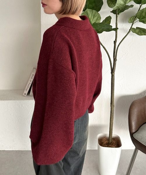 「apres jour mignon」 長袖ニット X-LARGE ピンク レディース_画像4