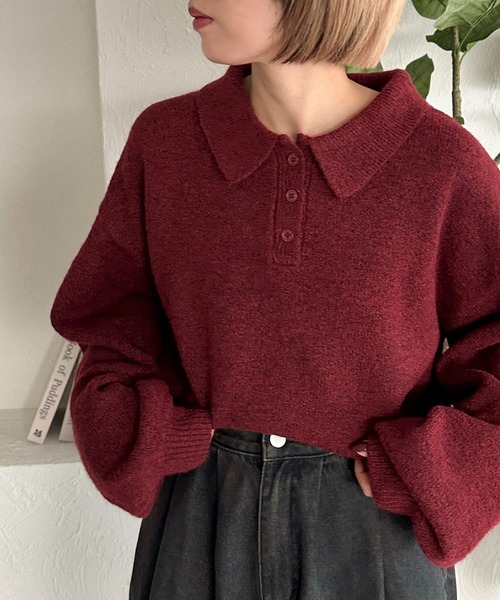 「apres jour mignon」 長袖ニット X-LARGE ピンク レディース_画像5