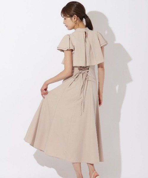 「AND COUTURE」 半袖ワンピース MEDIUM グリーン レディースの画像