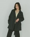 トレンチコート コート 防風襟2WAYトレンチ...の詳細画像5