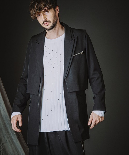 【笑門来福】DVF 黒 テーラードジャケット NO ID.（ノーアイディー） ジャケット テーラードジャケット mj11345