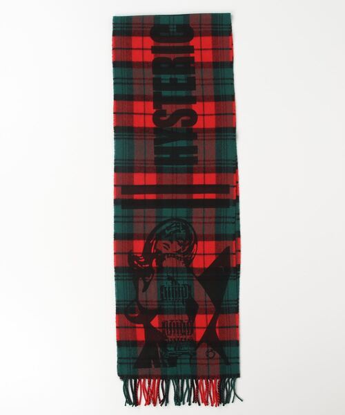 HYSTERIC GLAMOUR（ヒステリックグラマー） マフラー FREE レッド系