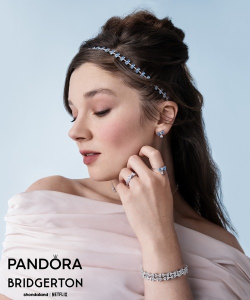 PANDORA（パンドラ） 指輪 リング ブリジャートン家 ブルー リボン