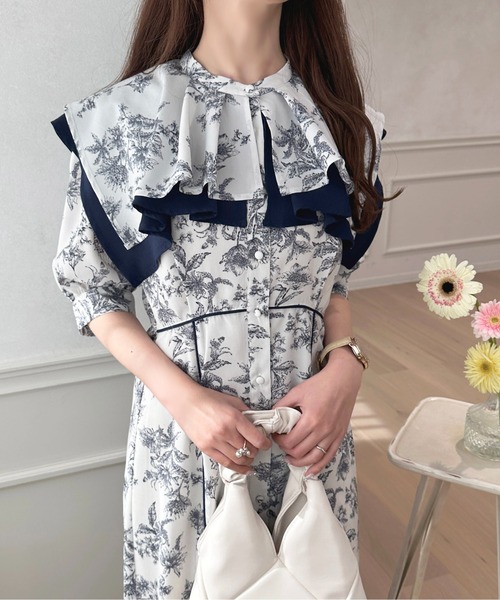 「apres jour」 半袖ワンピース X-LARGE ピンクベージュ レディース_画像3