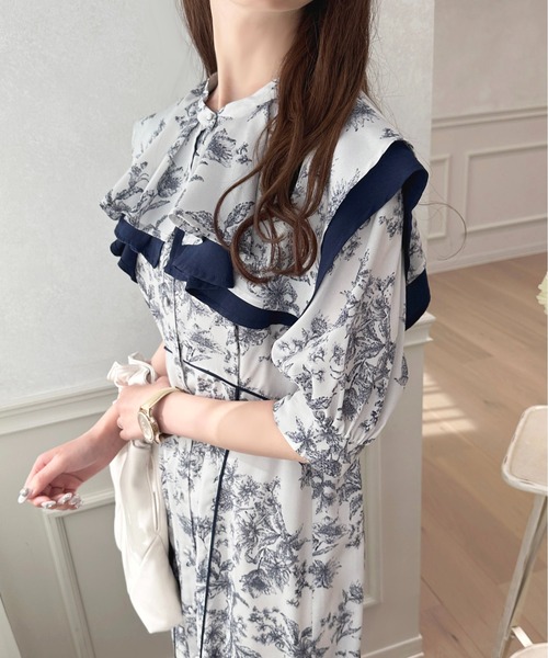「apres jour」 半袖ワンピース X-LARGE ピンクベージュ レディース_画像4