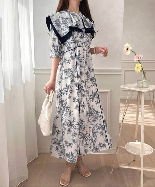 「apres jour」 半袖ワンピース X-LARGE ピンクベージュ レディース_画像6