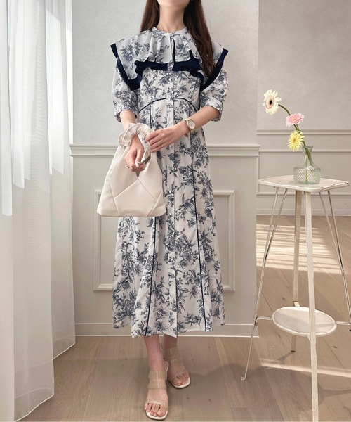 「apres jour」 半袖ワンピース X-LARGE ピンクベージュ レディース_画像8