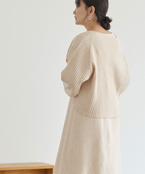 「titivate」 コンビワンピース S アイボリー レディース_画像5