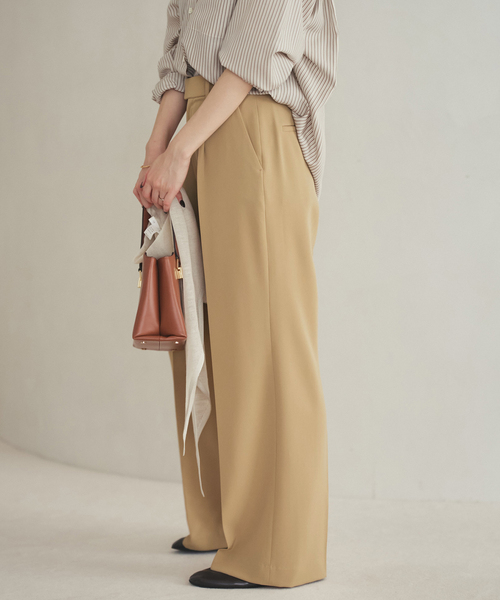 plage（プラージュ） スラックス パンツ beautiful tuck パンツ