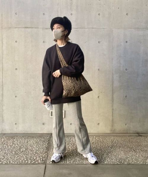 「ISOOK」 スウェットパンツ FREE グレー レディース_画像8