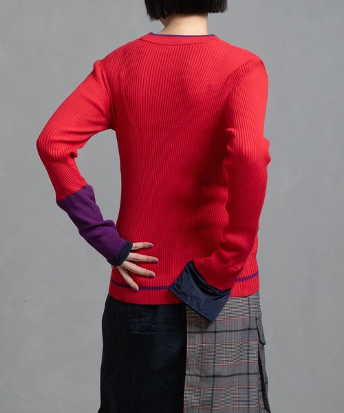 「MARECHAL TERRE」 長袖ニット MEDIUM ブラック レディース_画像3