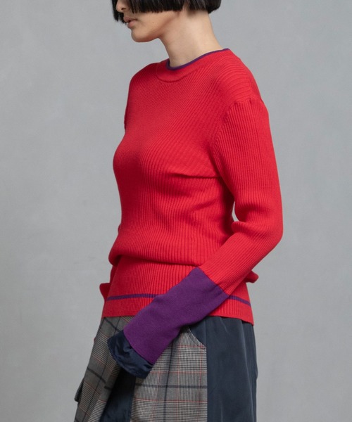 「MARECHAL TERRE」 長袖ニット MEDIUM ブラック レディース_画像4