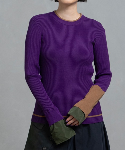 「MARECHAL TERRE」 長袖ニット MEDIUM ブラック レディース_画像9