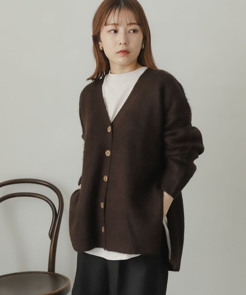 「SENSE OF PLACE by URBAN RESEARCH」 ニットカーディガン ONE ライトベージュ レディース_画像3