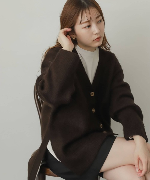 「SENSE OF PLACE by URBAN RESEARCH」 ニットカーディガン ONE ライトベージュ レディース_画像6